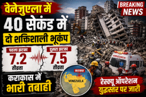 वेनेजुएला में 40 सेकंड में दो शक्तिशाली भूकंप, कराकास में भारी तबाही; रेस्क्यू ऑपरेशन जारी